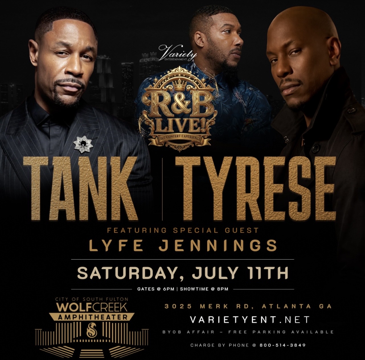 R&B Live! Live Concert Experience flyer