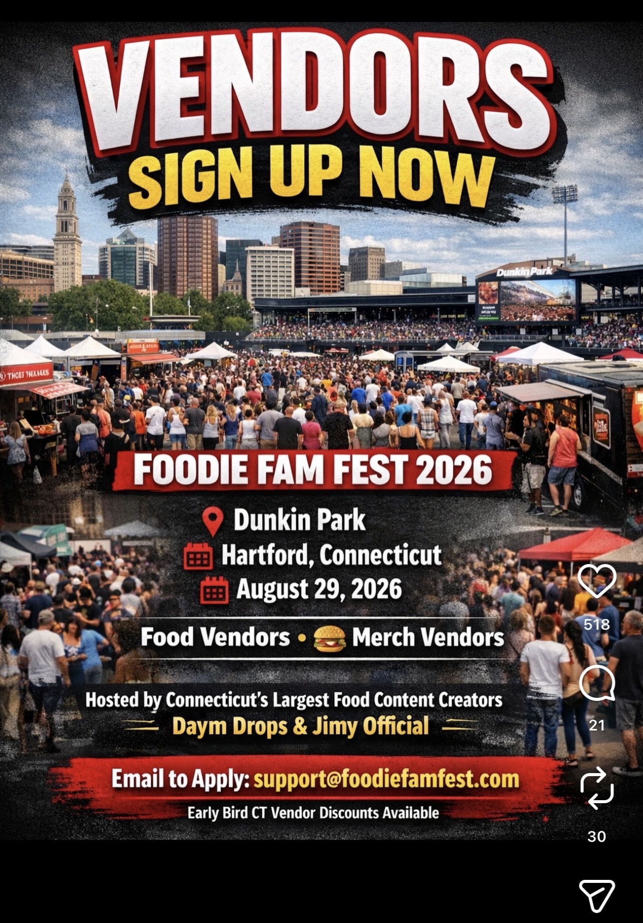 Foodie Fam Fest 2026 flyer