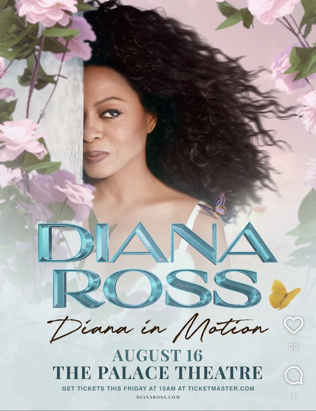 Diana Ross: Diana in Motion flyer