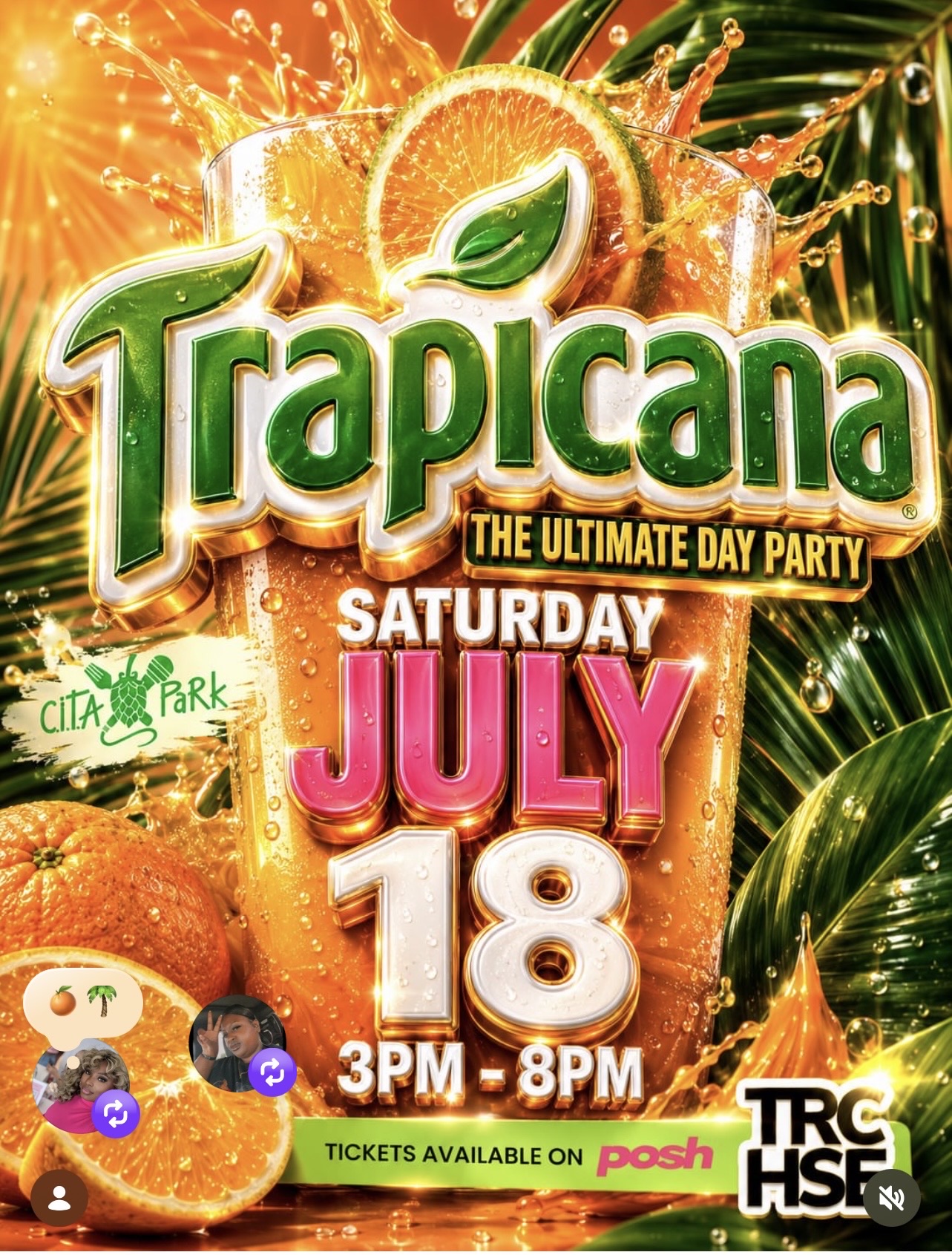 Trapicana: The Ultimate Day Party flyer
