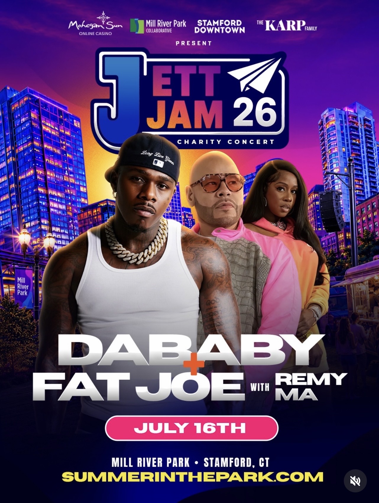Jett Jam 26 Charity Concert flyer