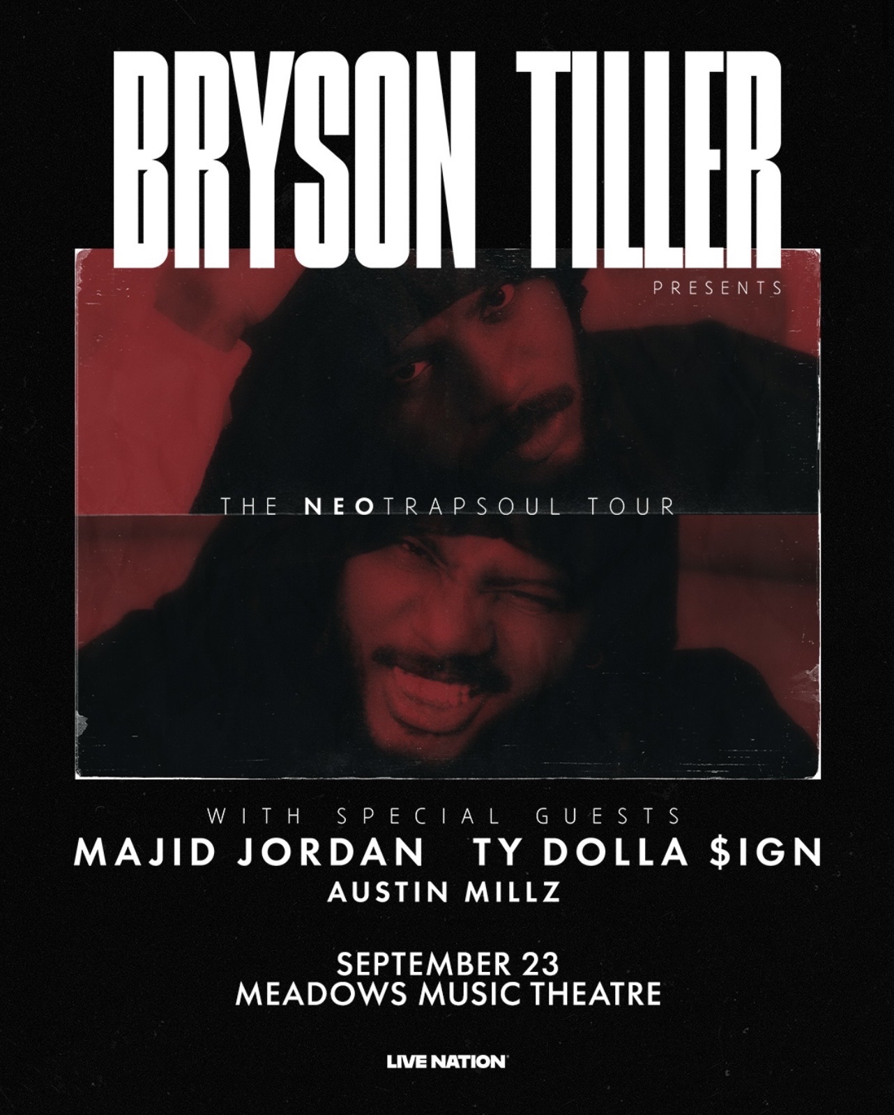 Bryson Tiller: The Neo Trapsoul Tour flyer