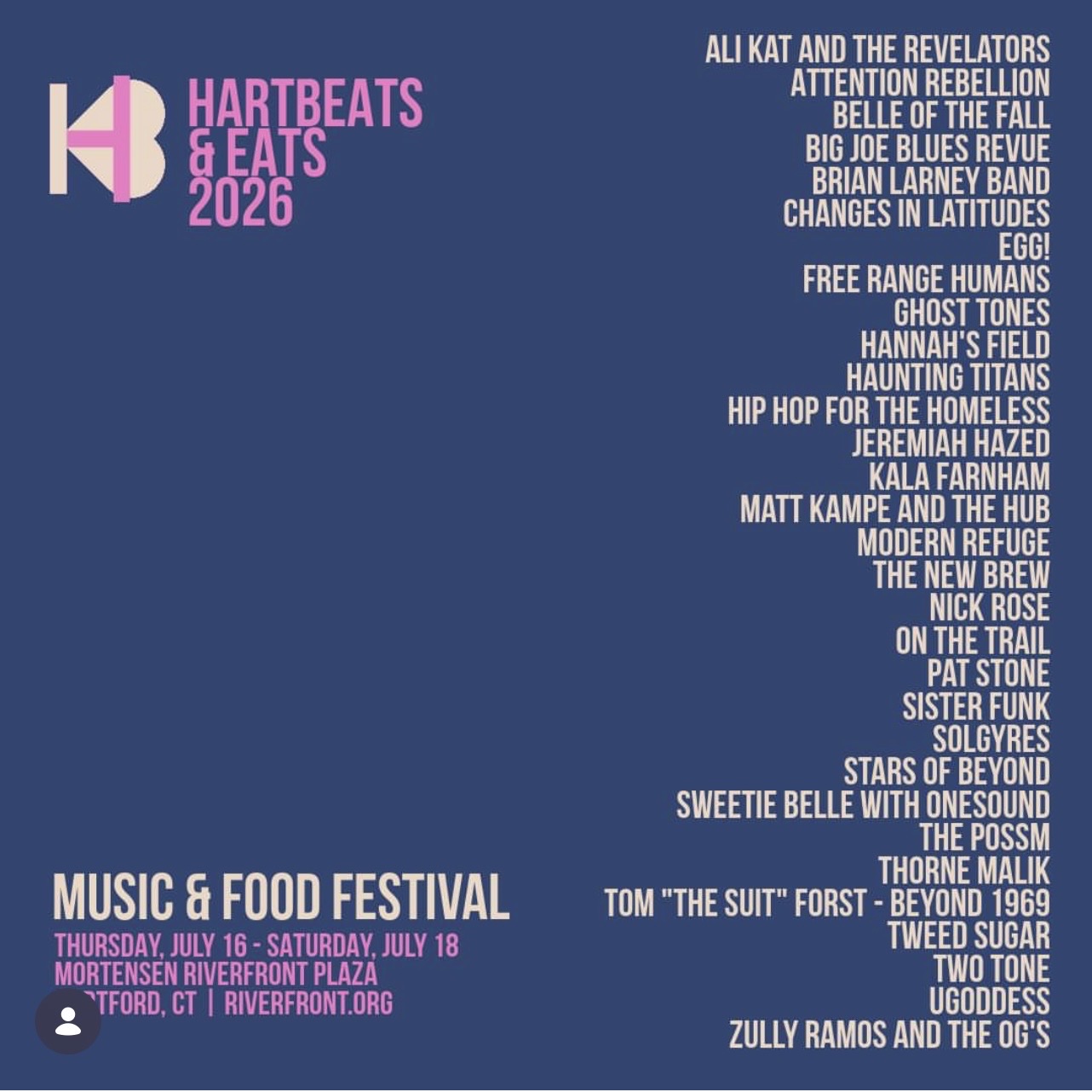 Hartbeats & Eats 2026 flyer