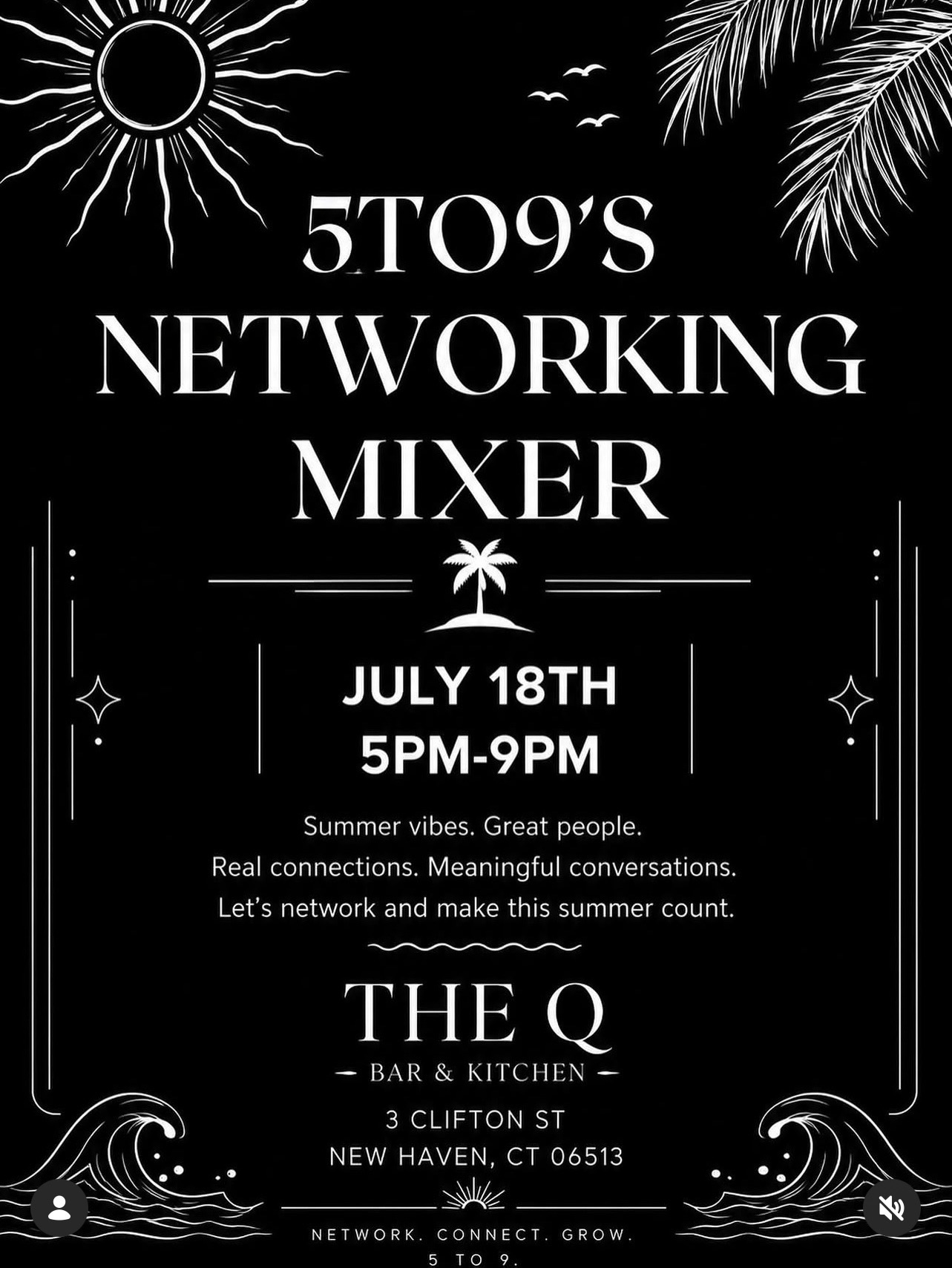 5TO9's Networking Mixer flyer