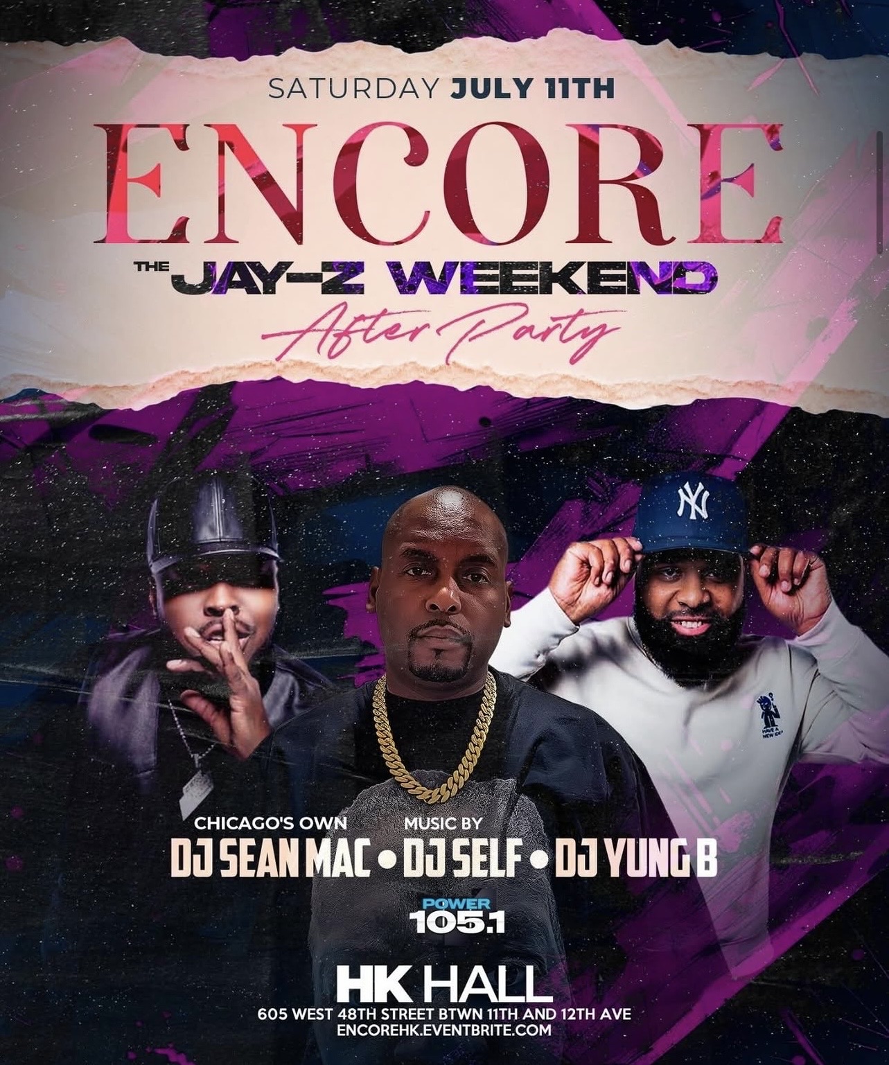 Encore: The Jay-Z Weekend After Party flyer