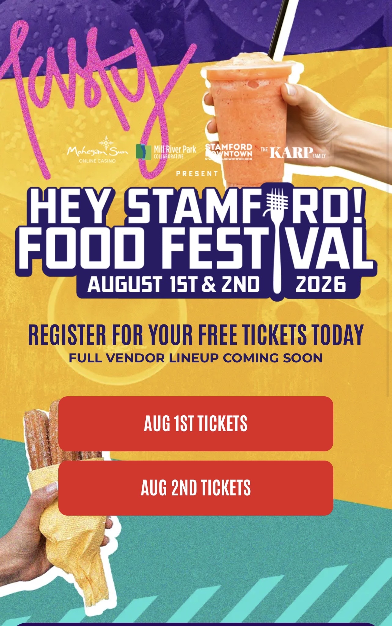 Hey Stamford Food Festival flyer