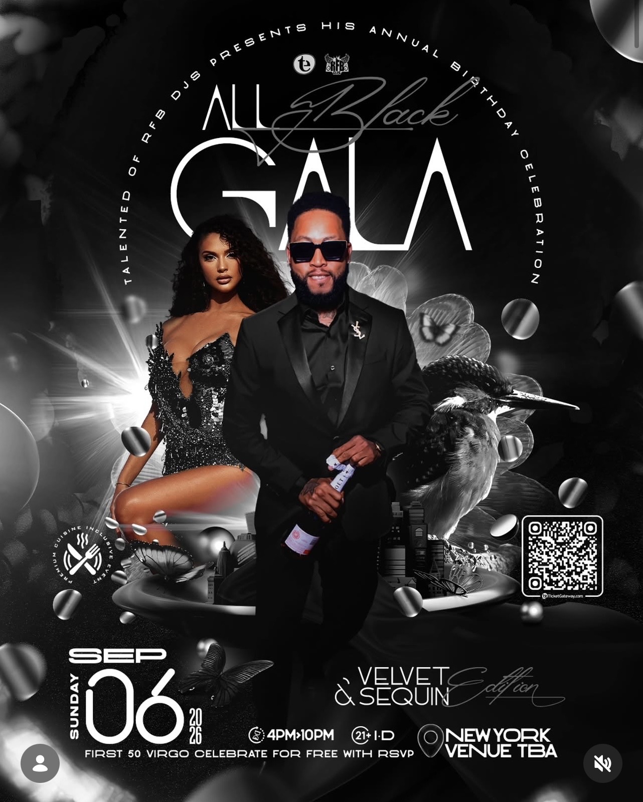 All Black Gala flyer