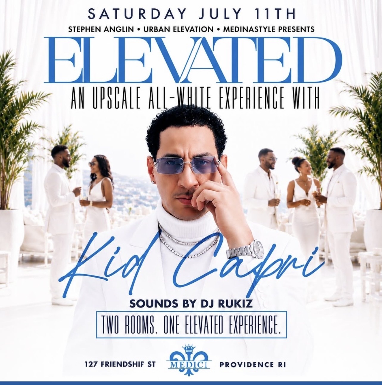 Elevated: An Upscale All-White Experience flyer