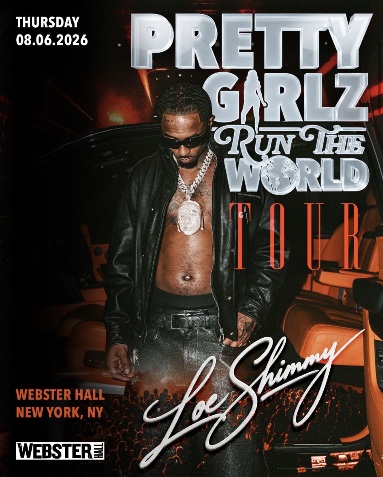 Pretty Girlz Run The World Tour – Loe Shimmy flyer