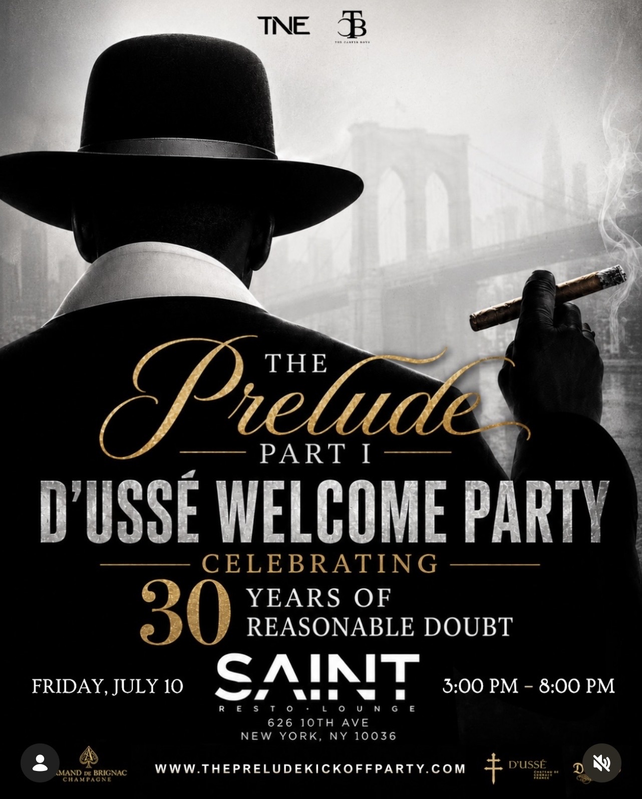The Prelude Part I – D'USSÉ Welcome Party flyer