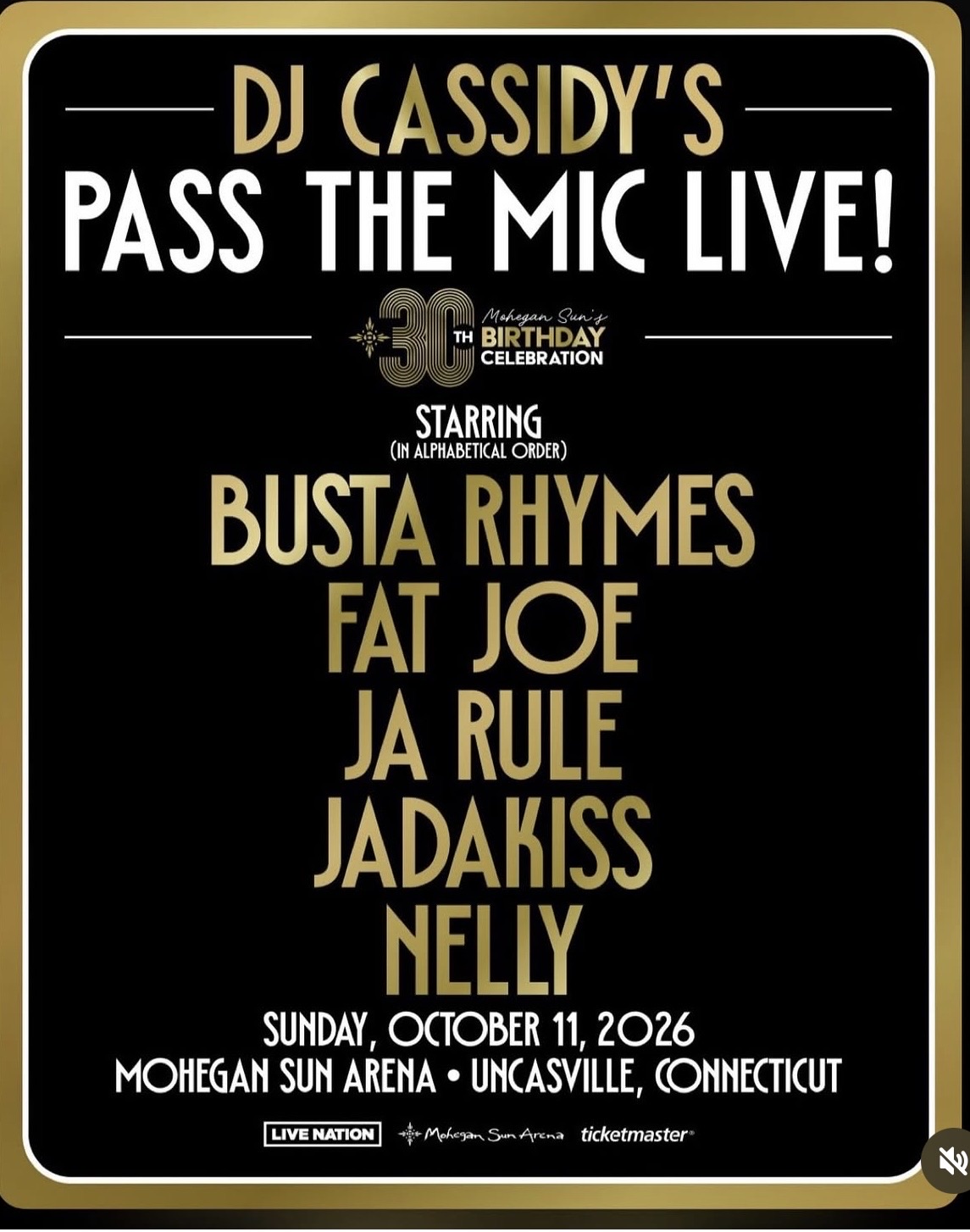 DJ Cassidy's Pass The Mic Live! flyer