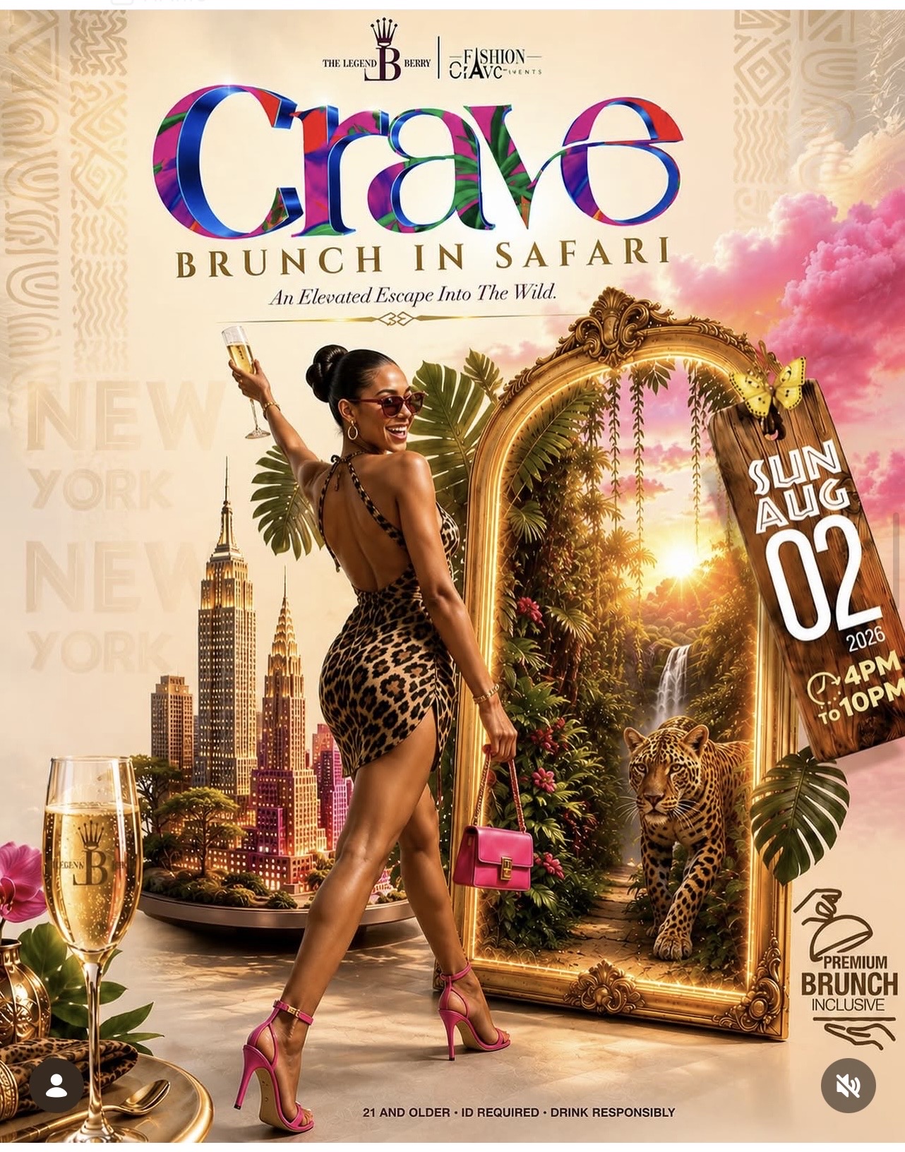 Crave Brunch in Safari flyer