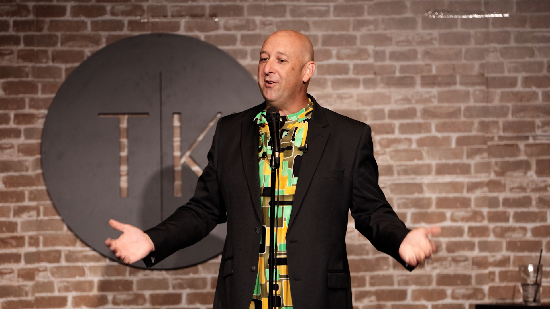 Aaron Stout on stage