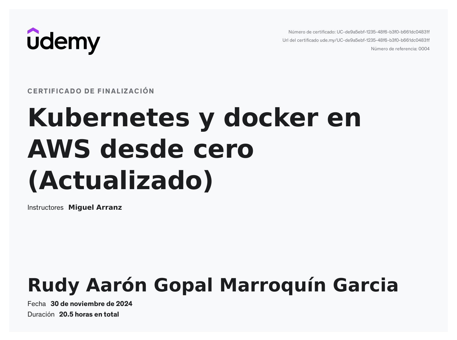 Kubernetes y docker en AWS desde cero (Actualizado)