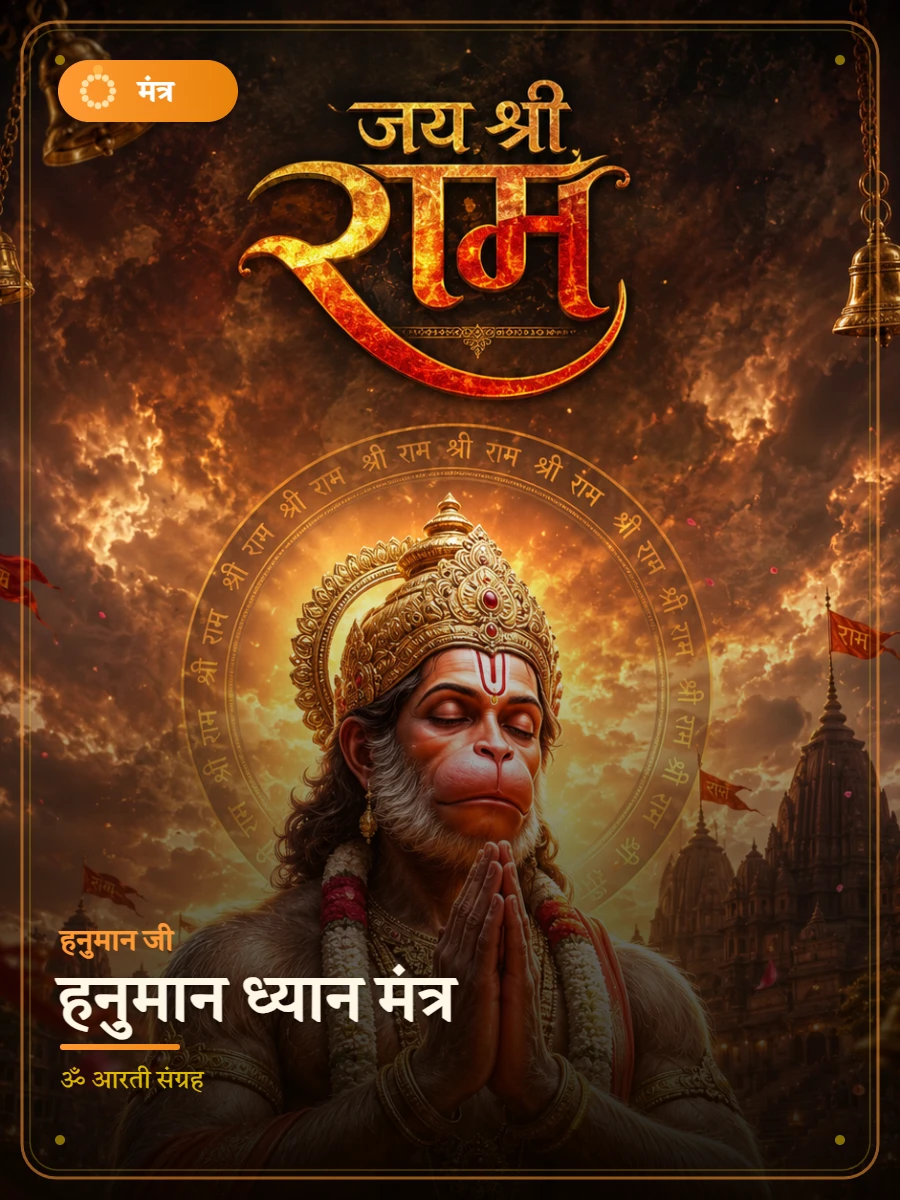 हनुमान ध्यान मंत्र — हनुमान जी