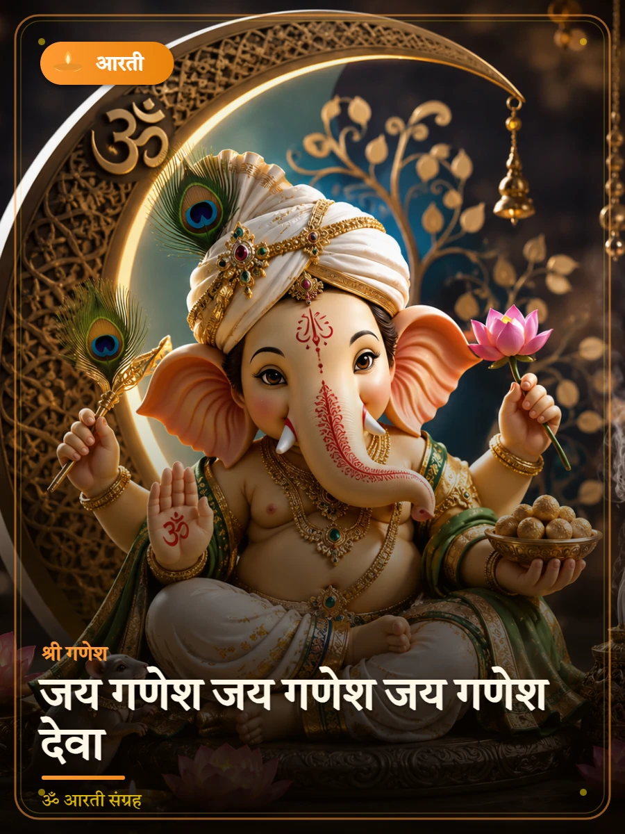 जय गणेश जय गणेश जय गणेश देवा — श्री गणेश