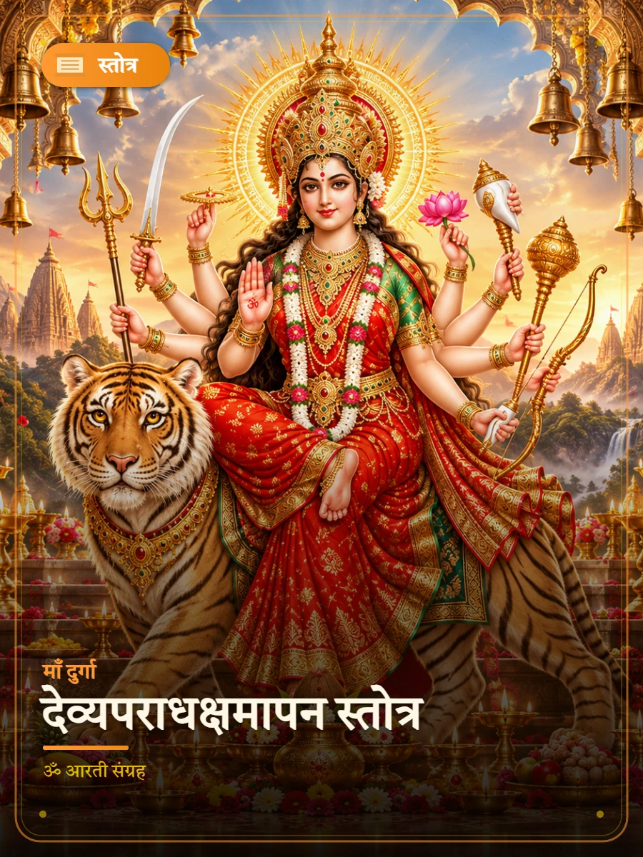 देव्यपराधक्षमापन स्तोत्र — माँ दुर्गा