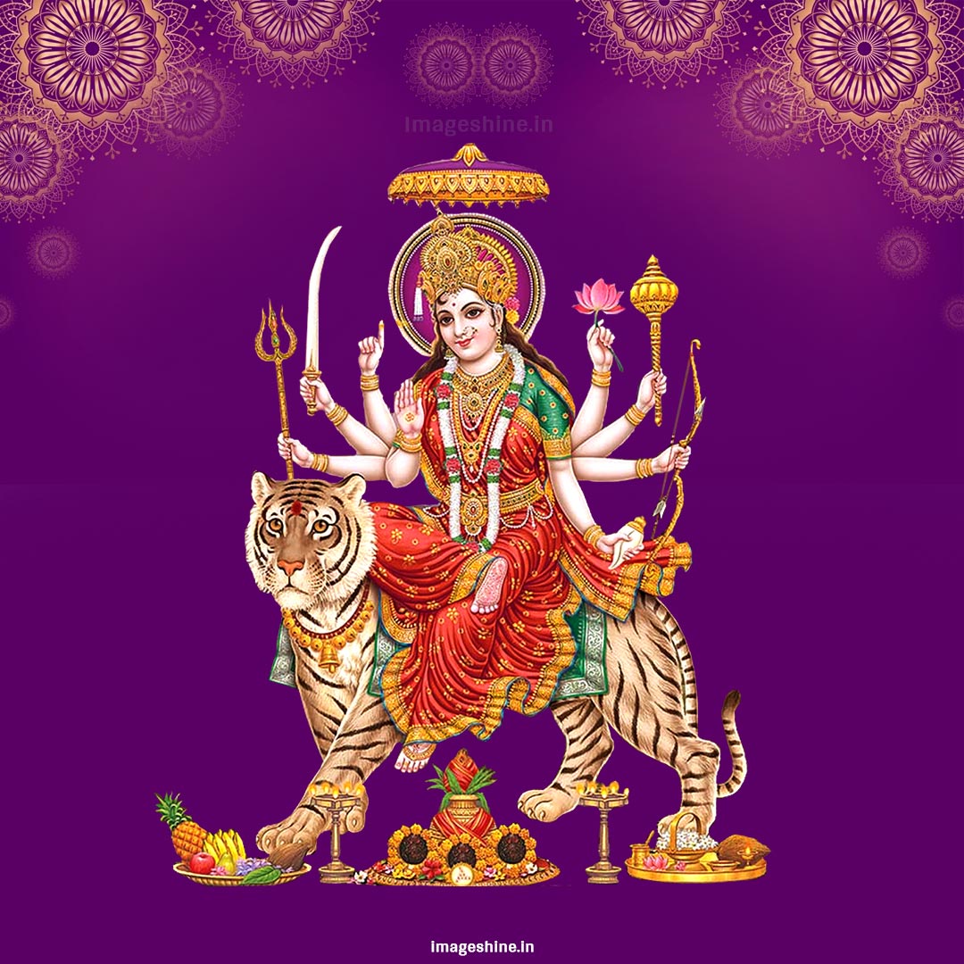 माँ दुर्गा — आरती, चालीसा व मंत्र