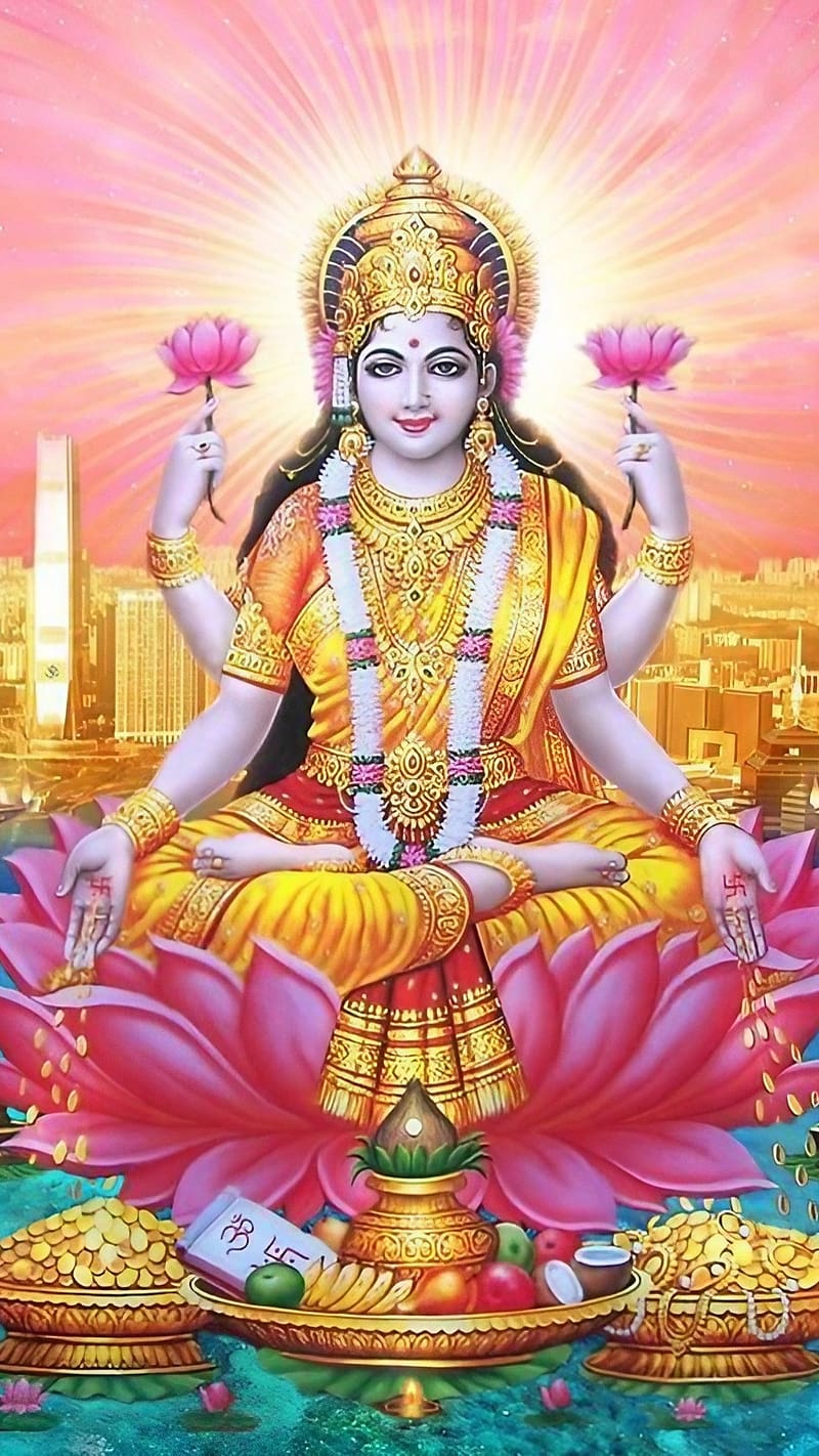 माँ लक्ष्मी — आरती, चालीसा व मंत्र