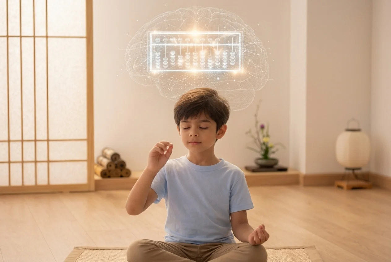 The Mental Abacus (Anzan) Secret: How Children Build a Supercomputer in Their "Mind's Eye"