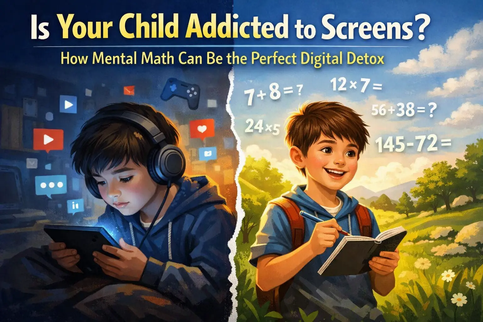 Is Your Child Addicted to Screens? How Mental Math Can Be the Perfect Digital Detox