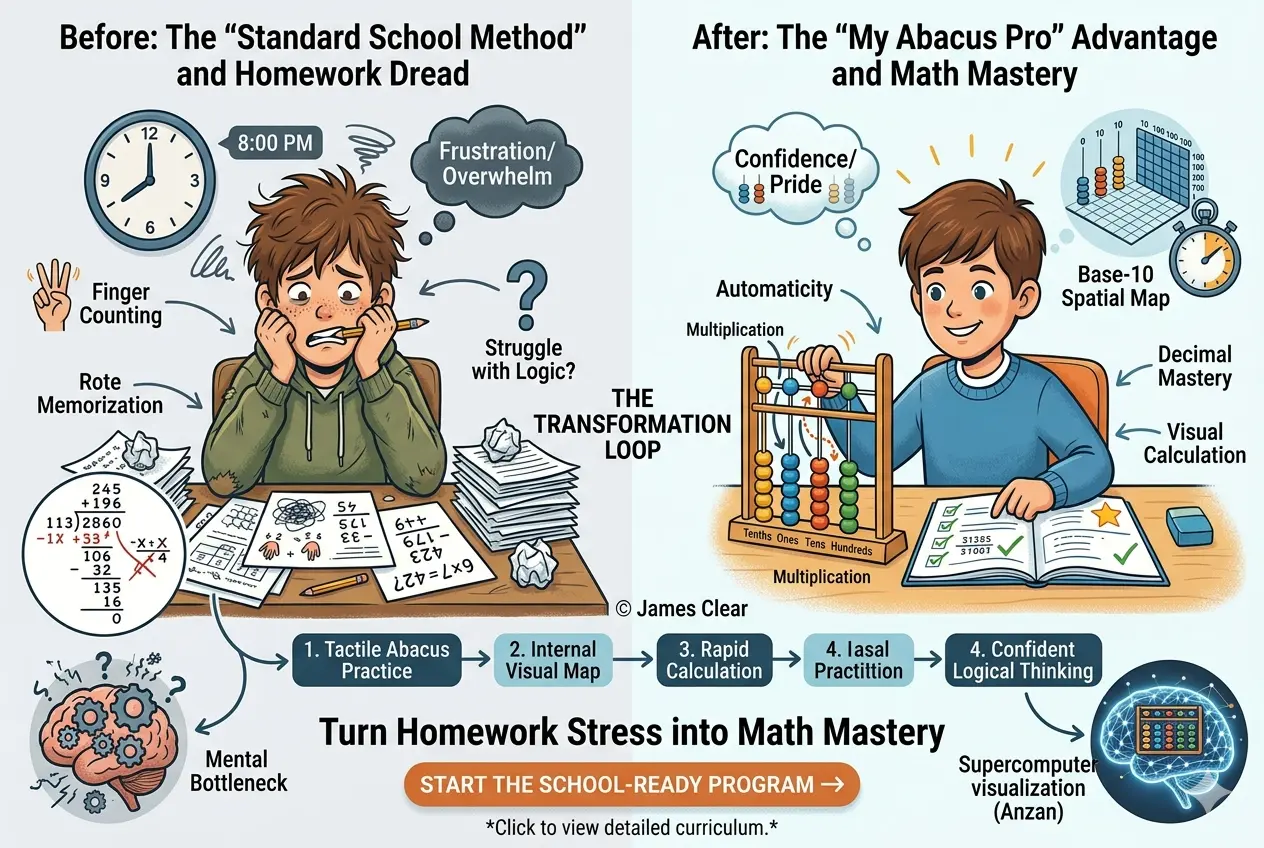 The School Secret: How Abacus Training Makes the Standard Math Curriculum Feel "Easy"