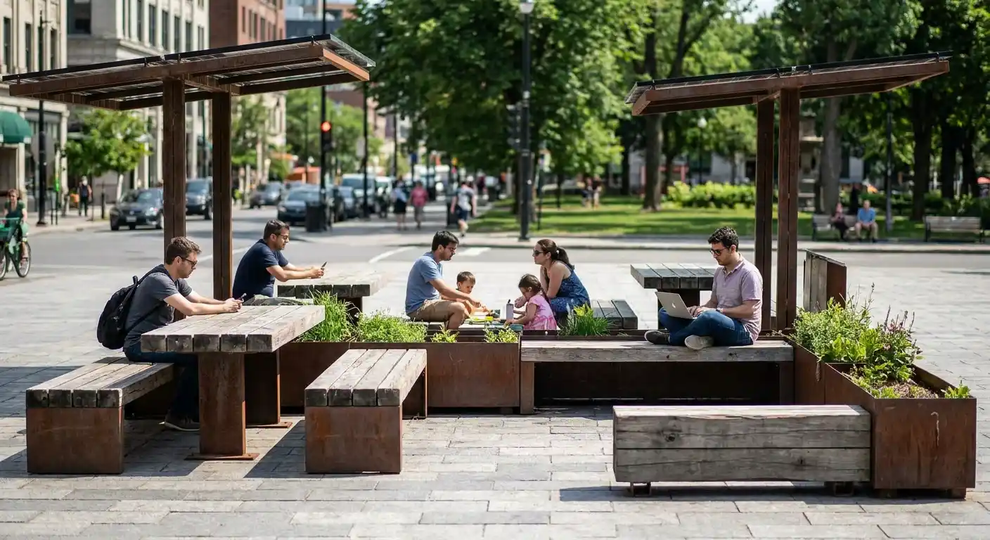 Mobilier urbain 2026 : cap sur la modularité et l'éco-conception