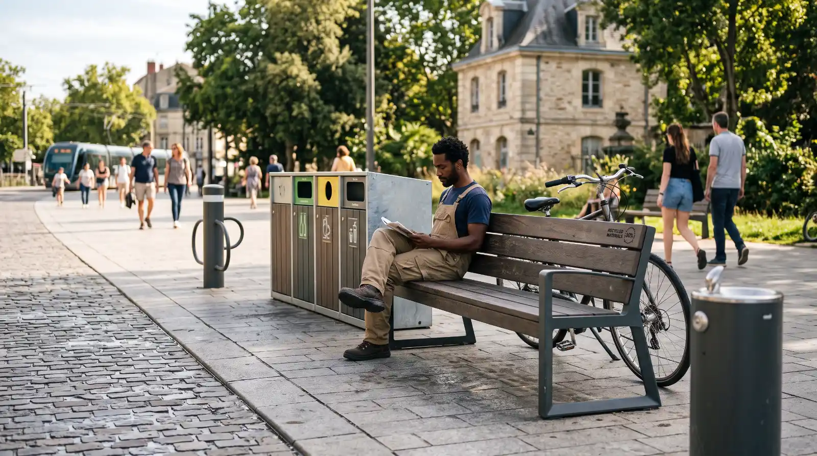Loi AGEC et mobilier urbain : sécuriser les 30 % recyclés en 2027