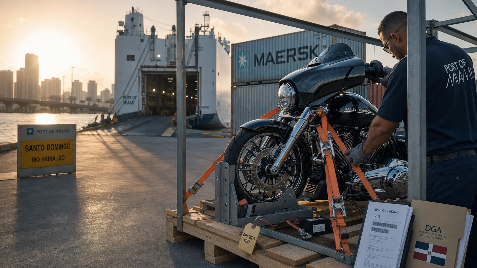 Motorcycle Shipping to DR Calculator: 2026 Rates