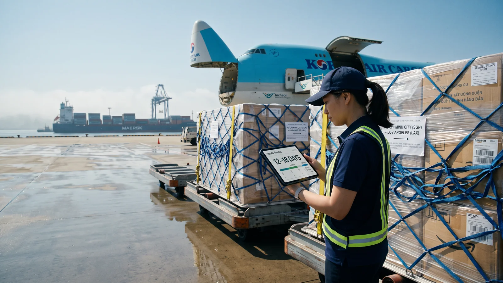 Sea-Air Vietnam to USA Calculator: 12-18 Day Transit 2026