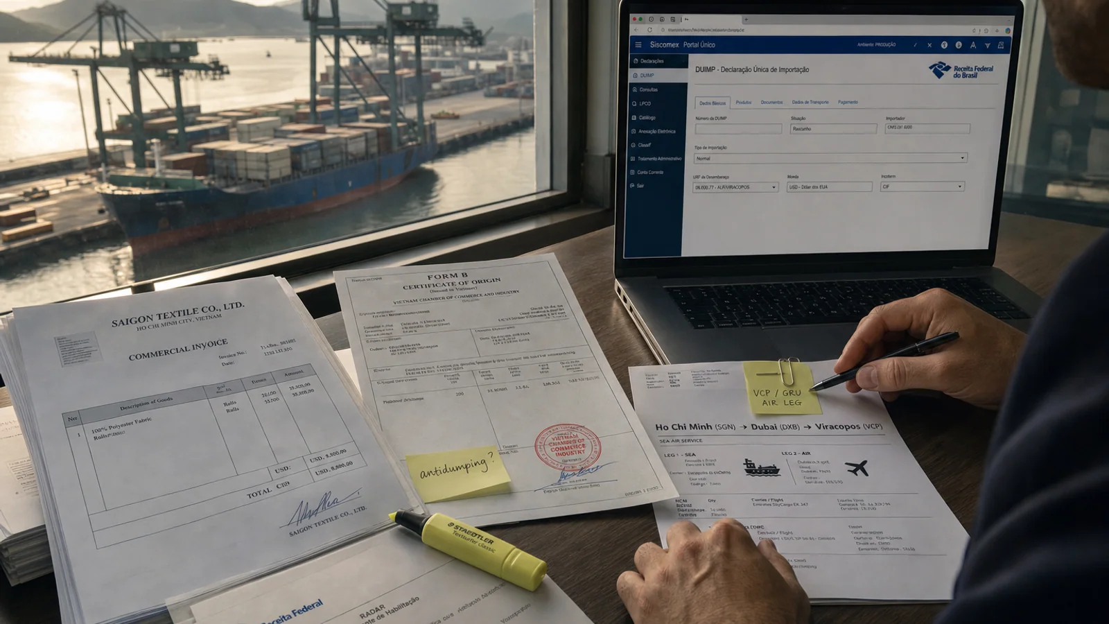 Calculadora requisitos importación Vietnam Brasil 2026