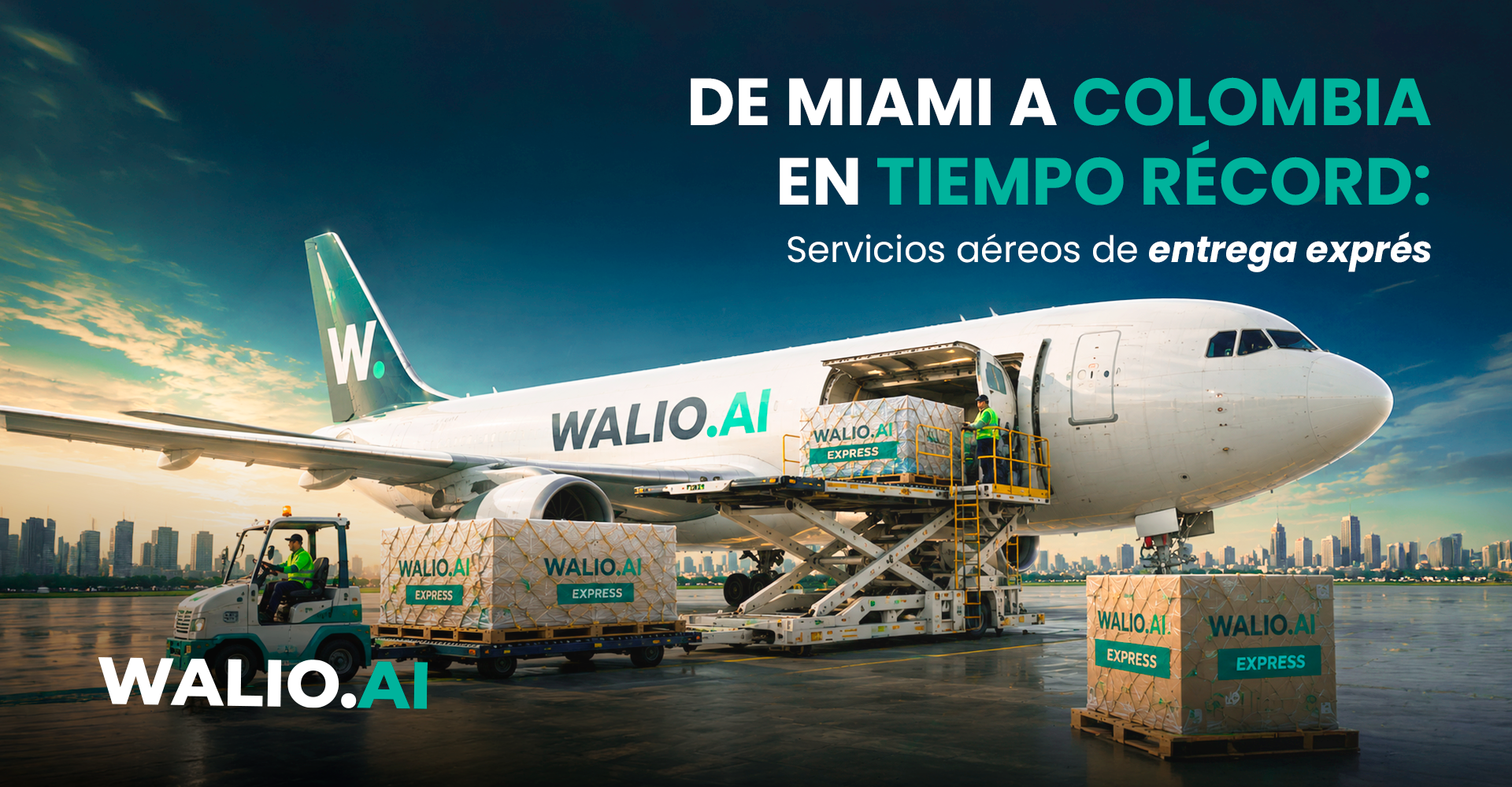 Transporte Aéreo Exprés de Miami a Colombia: Opciones de Servicio el Mismo Día y al Día Siguiente (2026)