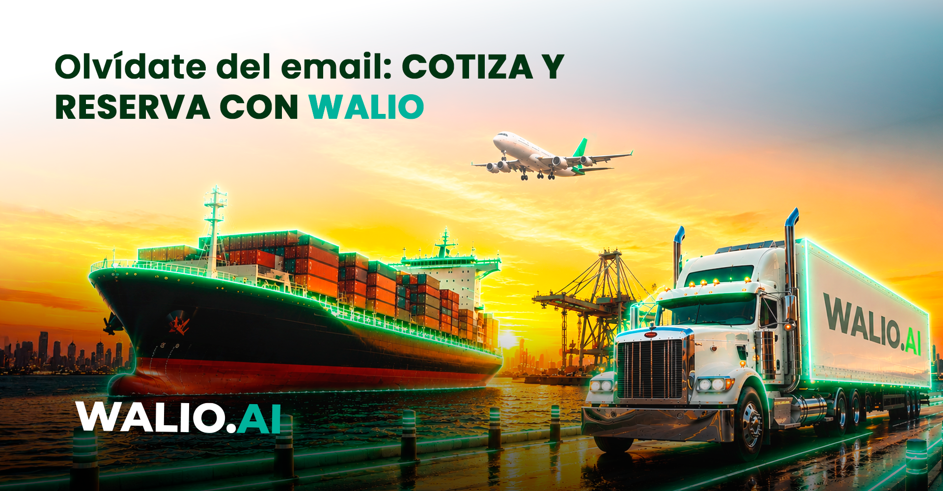 Walio: Plataforma IA Todo-en-Uno para Cotizar y Reservar Carga Internacional 2026