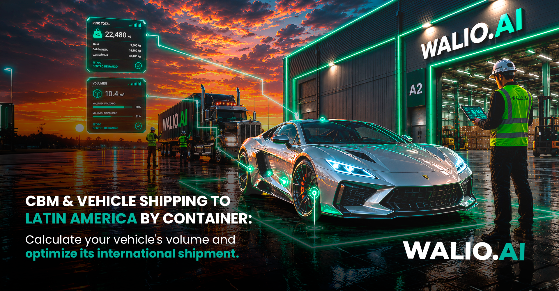 How to Calculate CBM and Ship Vehicles to Latin America by Container