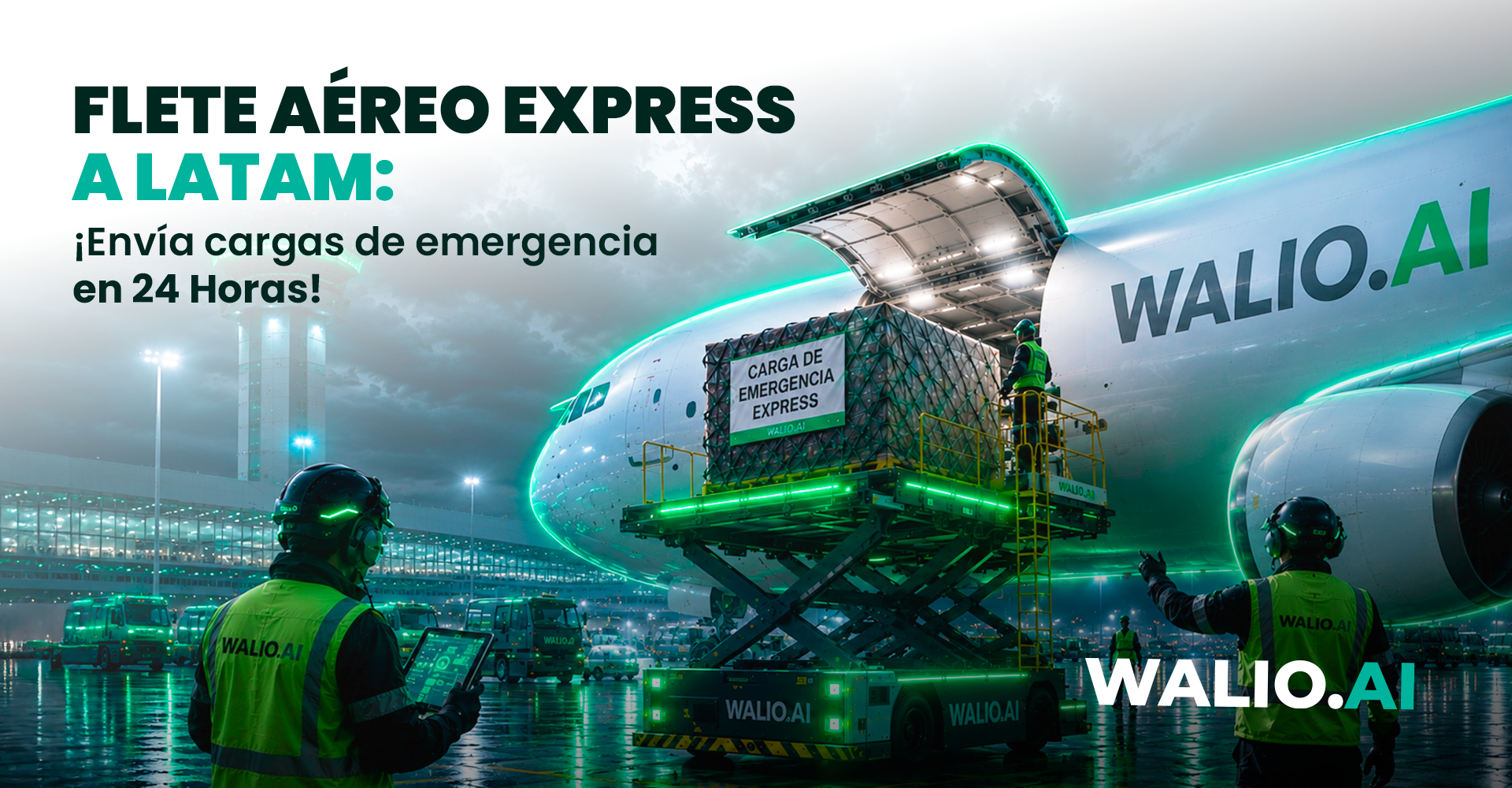 Flete Aéreo Express a LATAM: Cómo Enviar Carga de Emergencia en 24 Horas