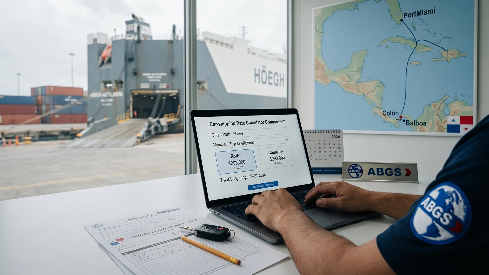 Car Shipping to Panama Calculator: Instant Quotes 2026