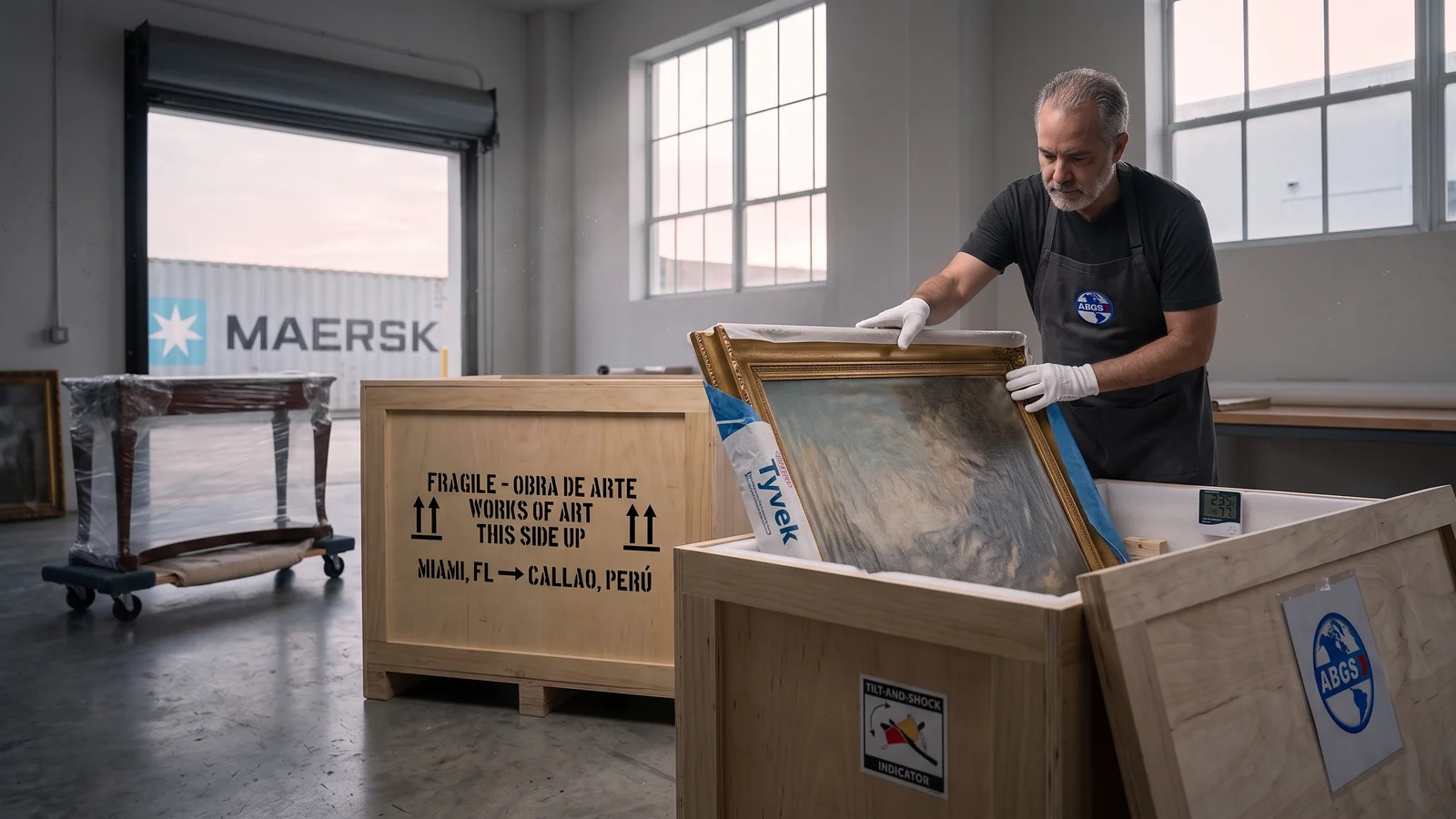 Moving Antiques and Artwork Internationally: Custom Crating for USA to South America Shipments