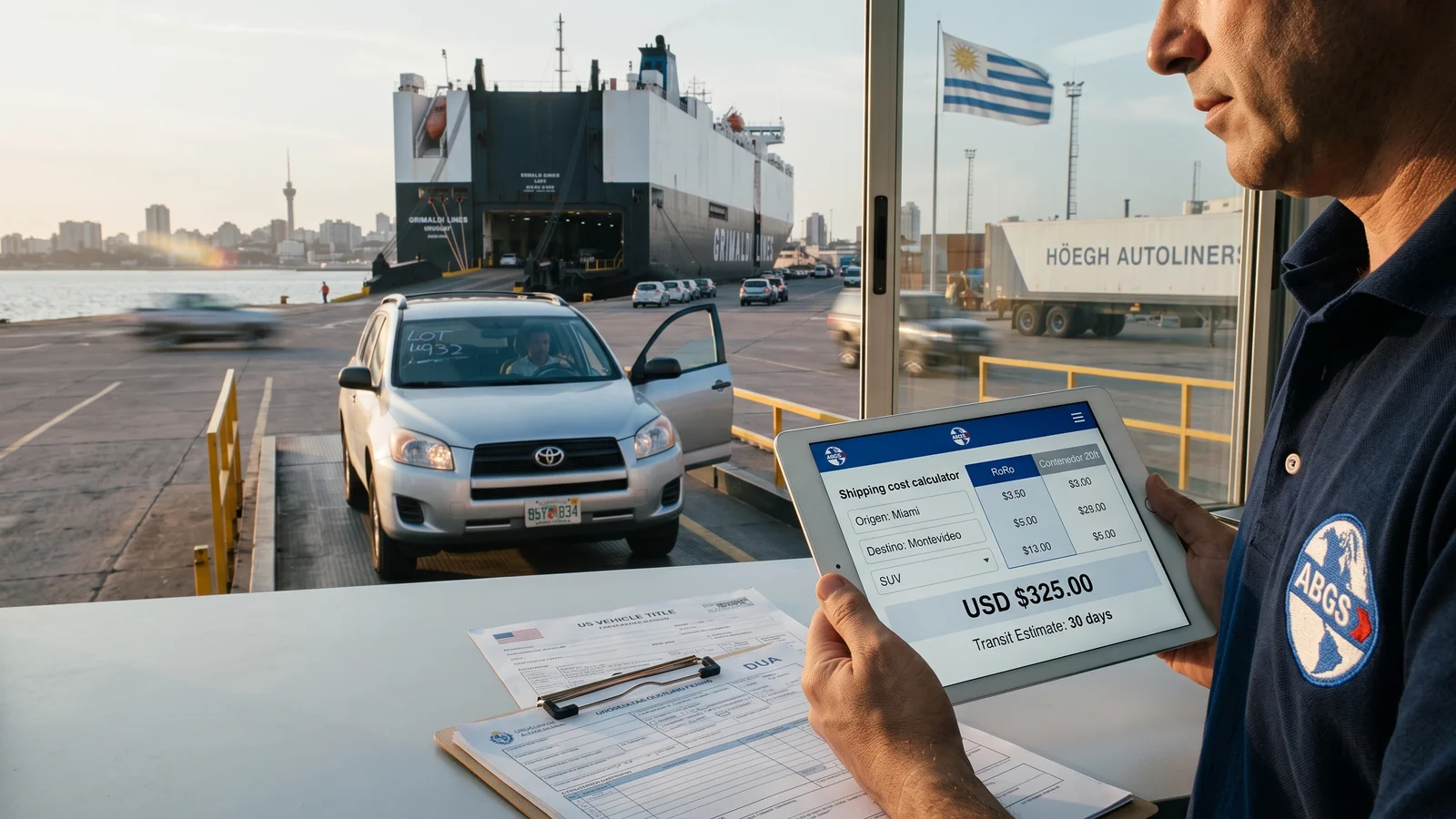 Calculadora: cuánto cuesta enviar un carro a Uruguay 2026