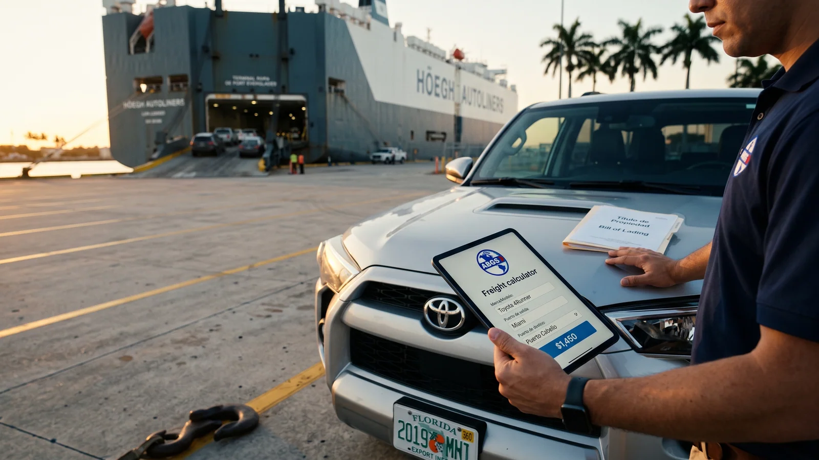 Calculadora envío carro a Venezuela 2026: desde $1,450