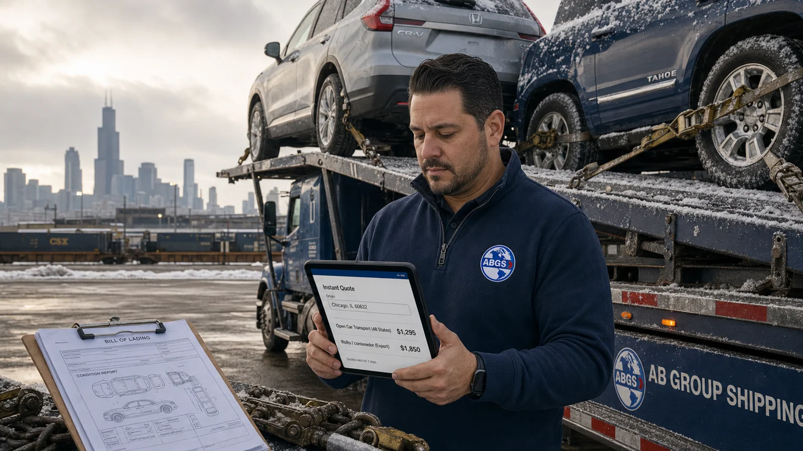 Calculadora transporte de autos Chicago 2026: en segundos