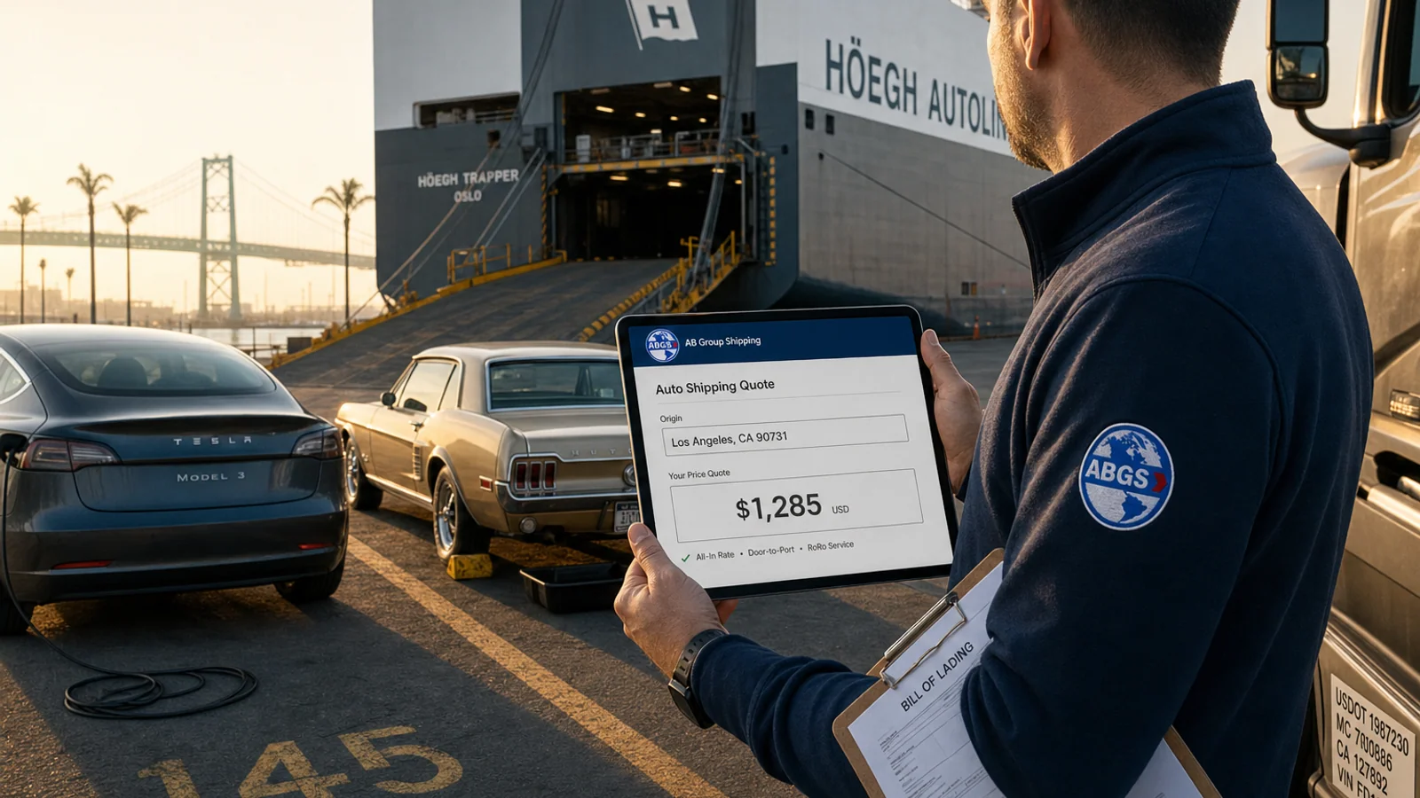 Calculadora transporte autos Los Ángeles 2026: en segundos