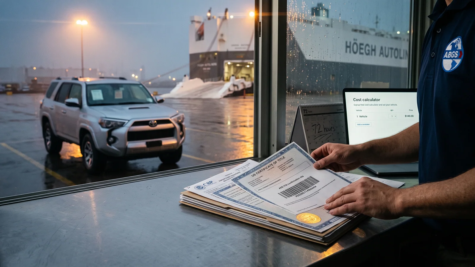 Calculadora documentos exportación auto USA 2026: en segundos