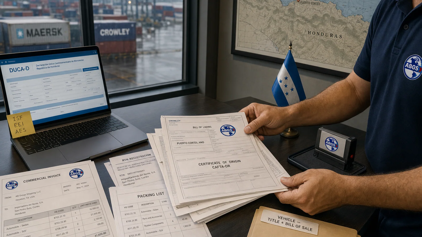 Documentos para enviar carga a Honduras: guía completa