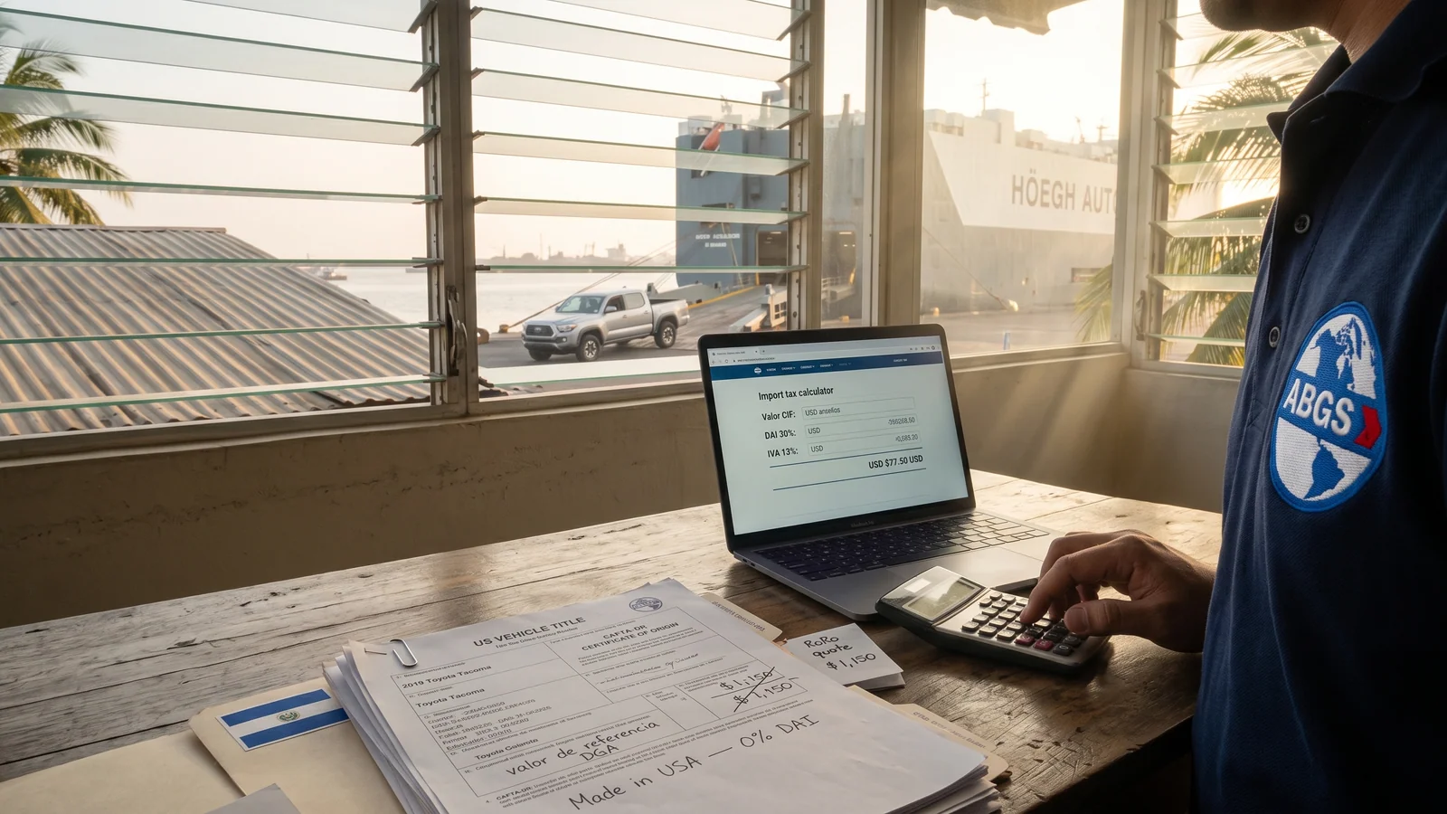 El Salvador Car Import Tax Calculator: 2026 DAI & IVA