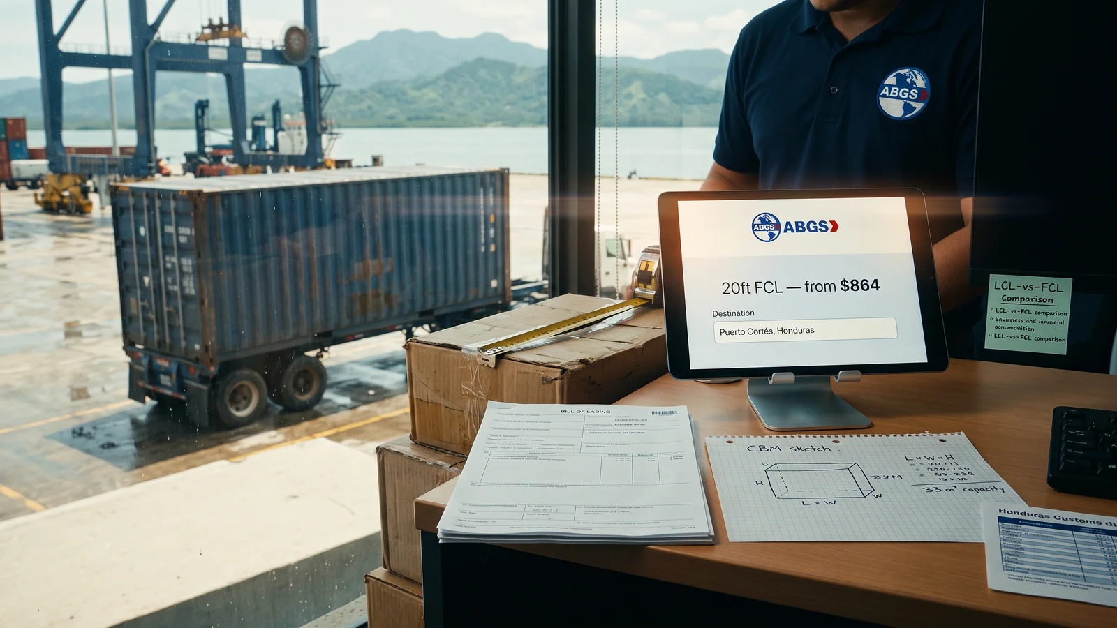 Honduras Container Calculator: From $864, 2026 Rates