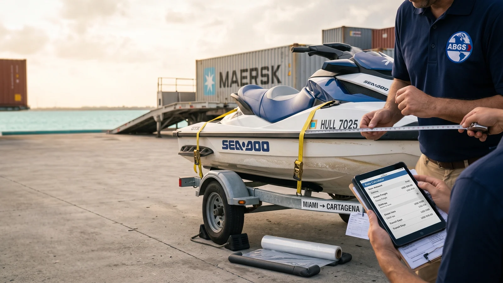 Jet Ski Shipping to Colombia Calculator: Rates 2026