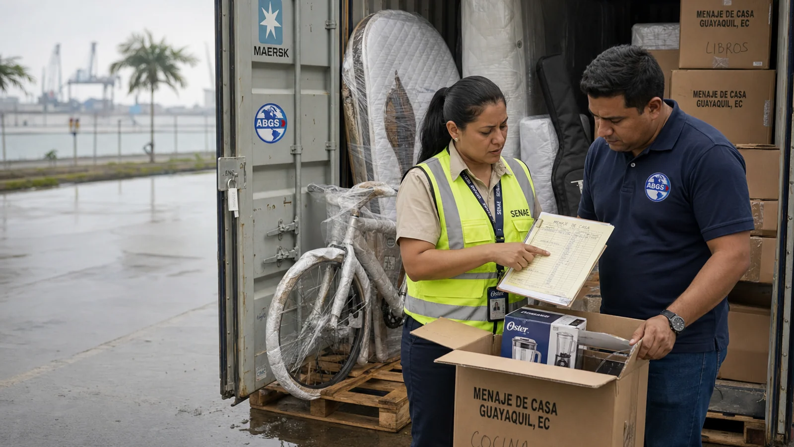 Menaje de casa a Ecuador: requisitos y proceso