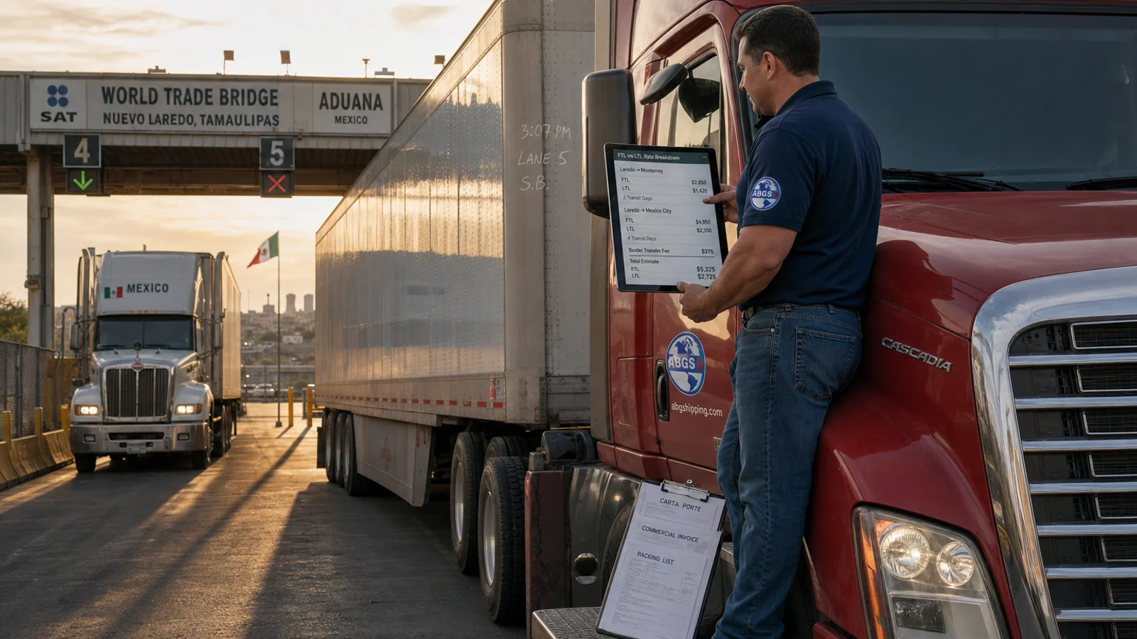 USA–Mexico Land Freight Calculator: 2026 Rates & Transit
