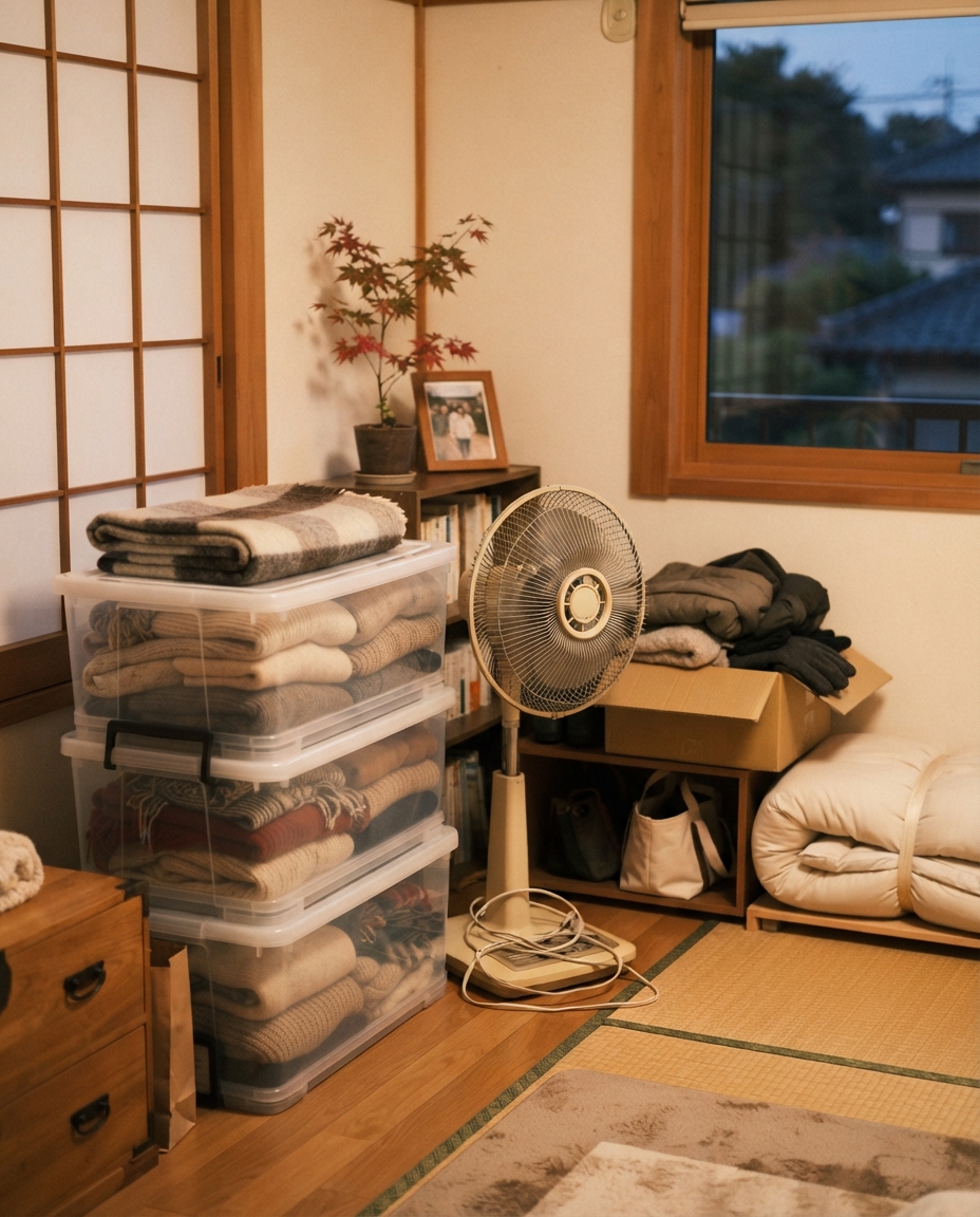 秋の終わりの衣替えと冬物の準備をひとりで抱えないために|「出し入れ・運ぶ」を分ける考え方のトップアイコン
