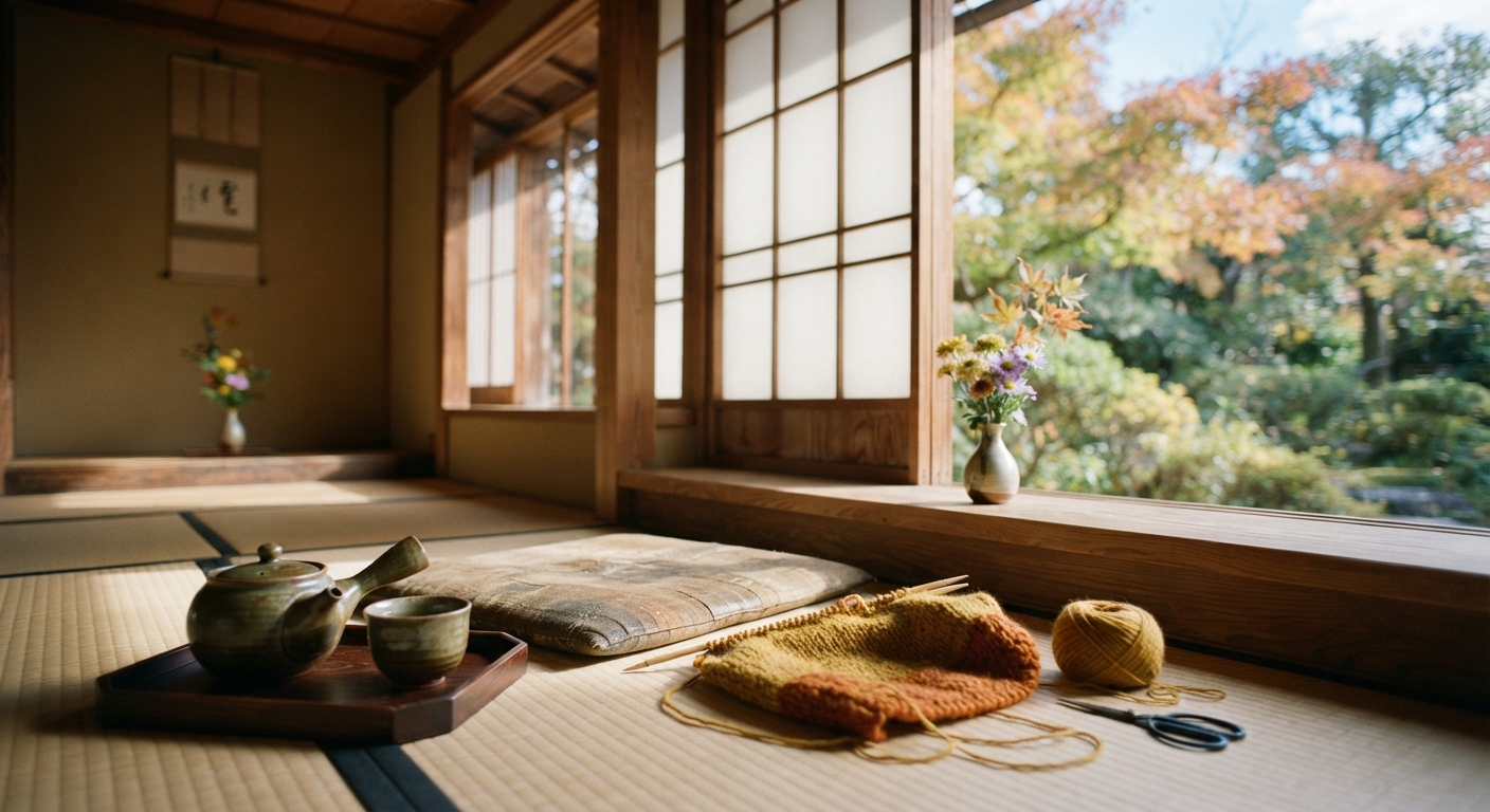 秋の夜長をひとりで抱えないために｜読書・編み物・気がかりごとの置き場所の作り方のトップアイコン